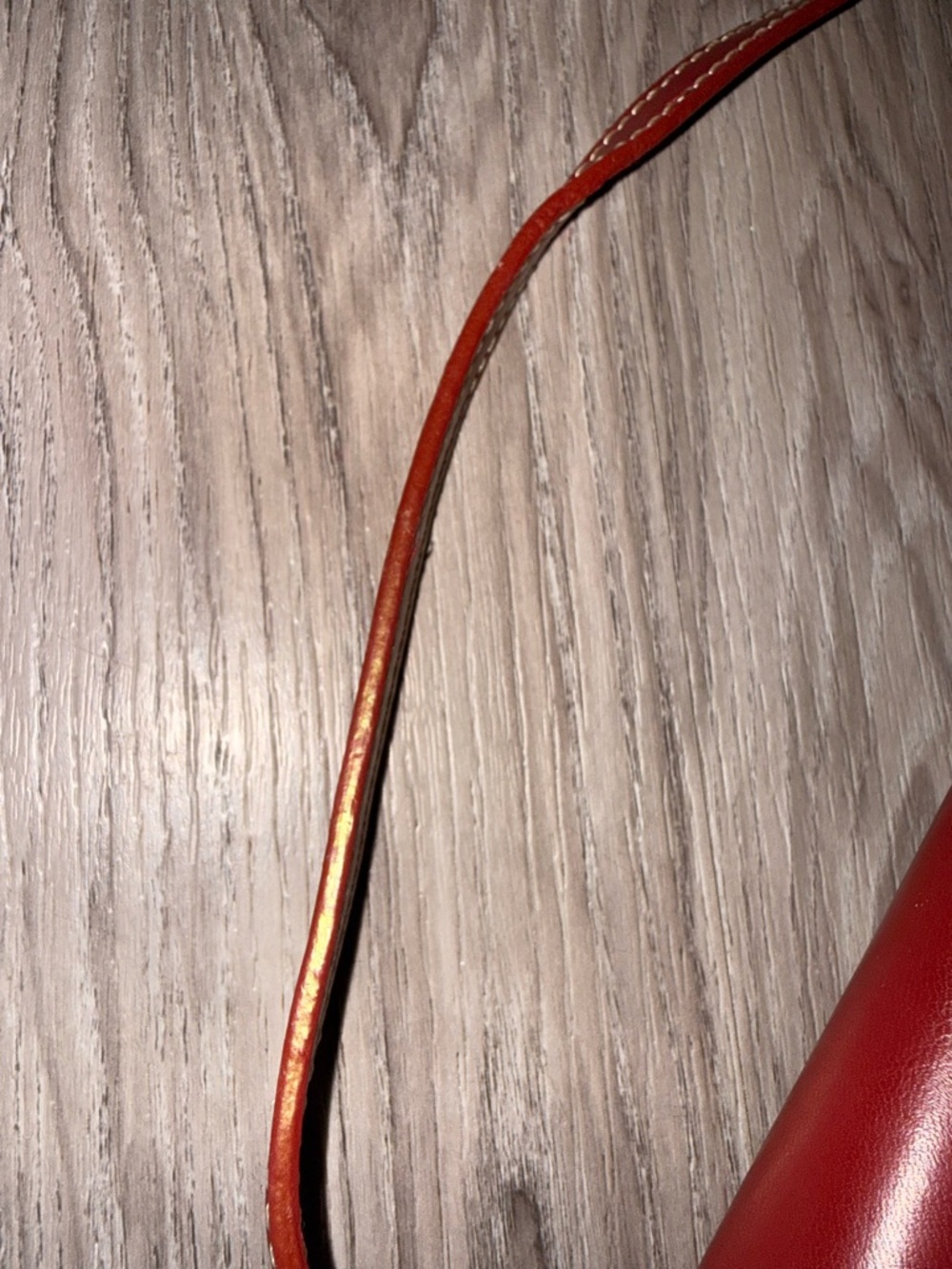 Liz Claiborne Red Leather Clutch with Matching Card Wallet - Picture 2 of 8